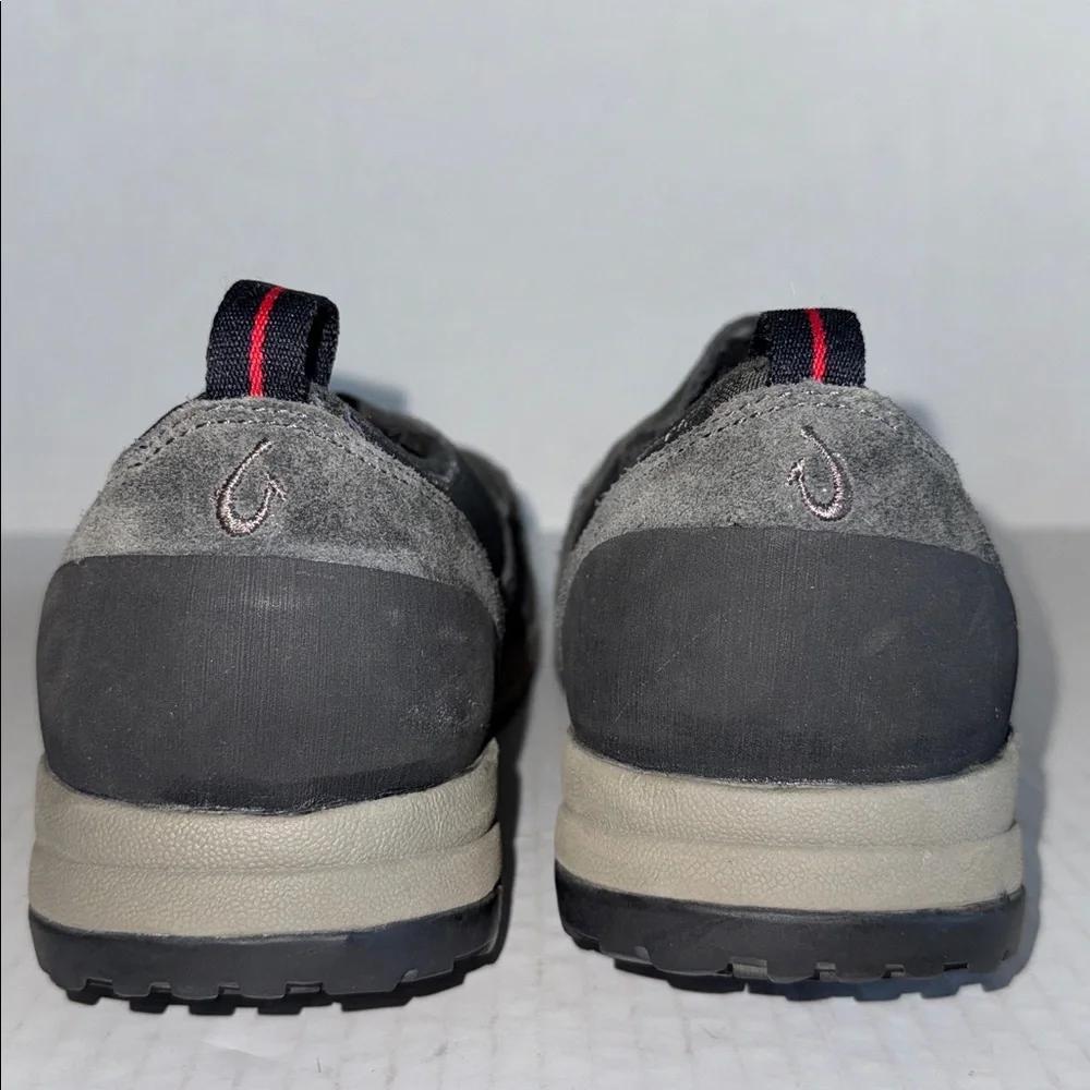Olukai Gray Hama Kele Slip On Loafers
